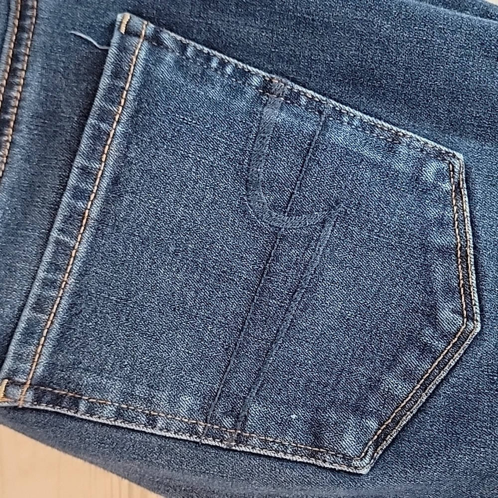 American Eagle Blue Denim Jeggings High-Rise Womens Size 6 - Picture 3 of 15
